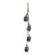 Rustic Hanging Cow Bell Cluster in Antique Silver