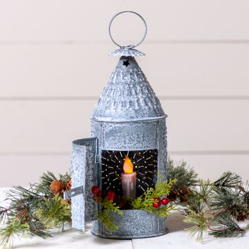 Baker's Lantern in Weathered Zinc