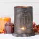 Candle Warmer with Willow and Sheep in Kettle Black