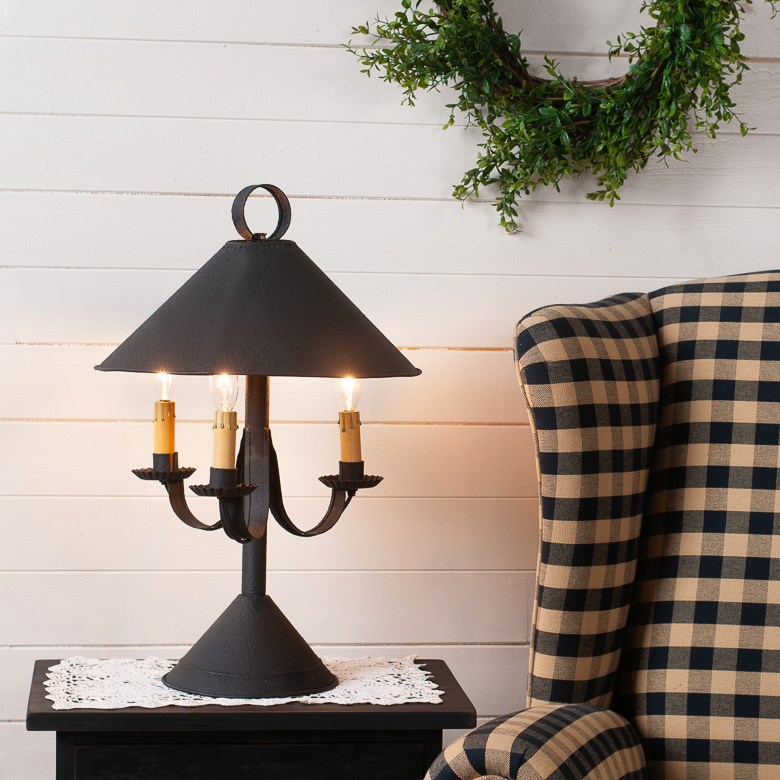 Walker House Lamp in Textured Black | Irvins Tinware