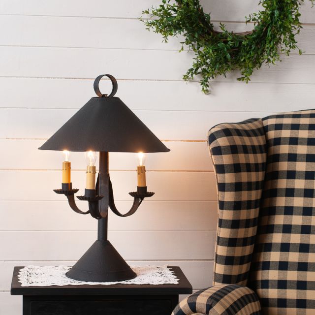 Walker House Lamp in Textured Black | Irvins Tinware
