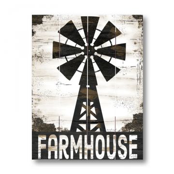 Farmhouse Windmill Pallet Art