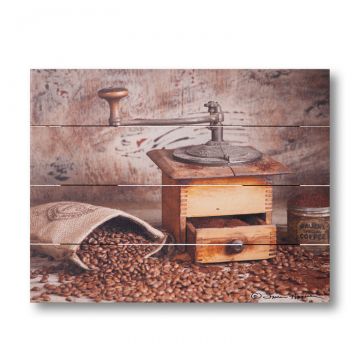 Coffee Grinder Pallet Art