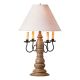 Bradford Lamp in Americana Pearwood with Linen Fabric Shade