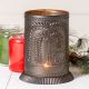 Candle Warmer with Willow and Sheep in Kettle Black