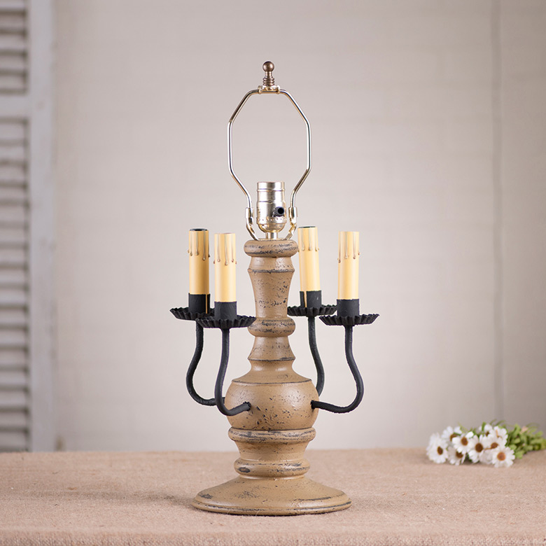 Cedar Creek Wood Table Lamp Base in Americana Pearwood