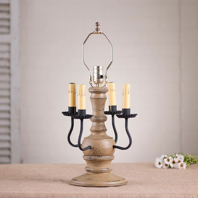 Cedar Creek Wood Table Lamp Base in Americana Pearwood