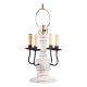 Cedar Creek Wood Table Lamp Base in Americana Vintage White