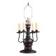 Cedar Creek Wood Table Lamp Base in Sturbridge Black with Red