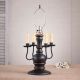 Cedar Creek Wood Table Lamp Base in Sturbridge Black with Red