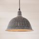 Colander Pendant Light in Weathered Zinc