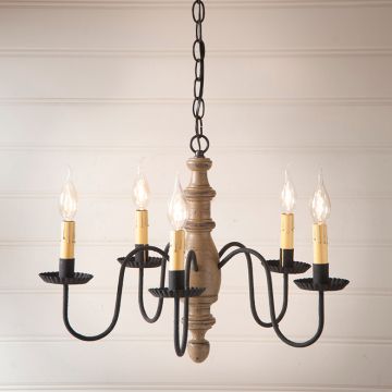 Irvins Tinware Ashford Country Two Arm Wall Sconce in Americana Black over Red 