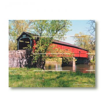 Dellville Covered Bridge Pallet Art