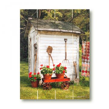 Gardeners Shanty Pallet Art 9.25 x 11.75-Inches