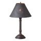 Gatlin Wood Table Lamp in Hartford Black over Red with Textured Metal Shade