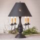 Jamestown Wood Table Lamp in Hartford Black with Textured Metal Shade