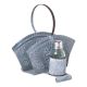 Napkin and Shaker Holder in Weathered Zinc