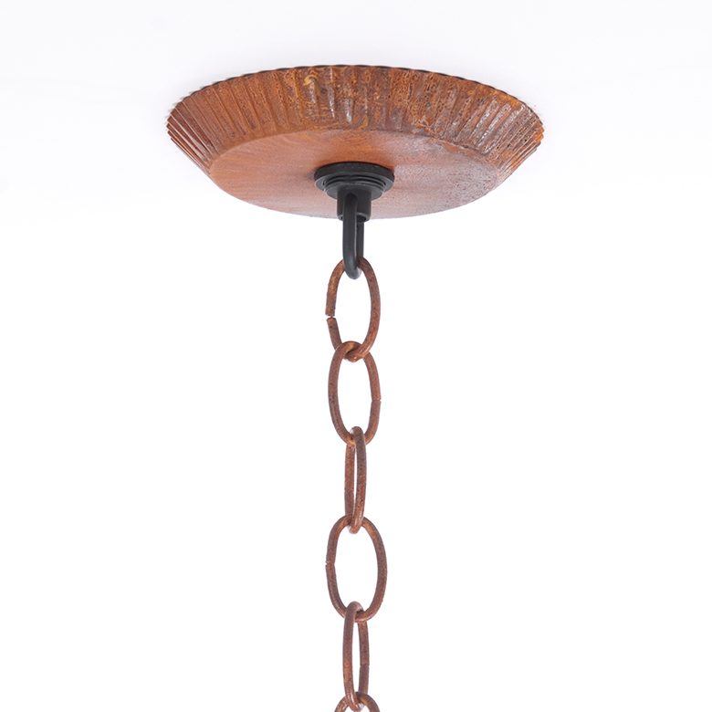 Rustic Tin Ceiling Plate Kit with 3-ft of Chain