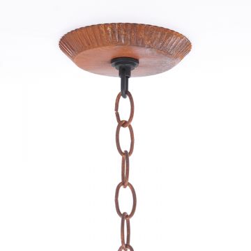Rustic Tin Ceiling Plate Kit with 3-ft of Chain