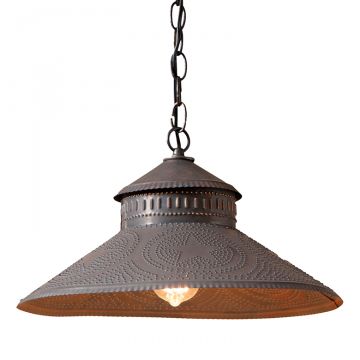 Shopkeeper Shade Light with Reg Star in Kettle Black