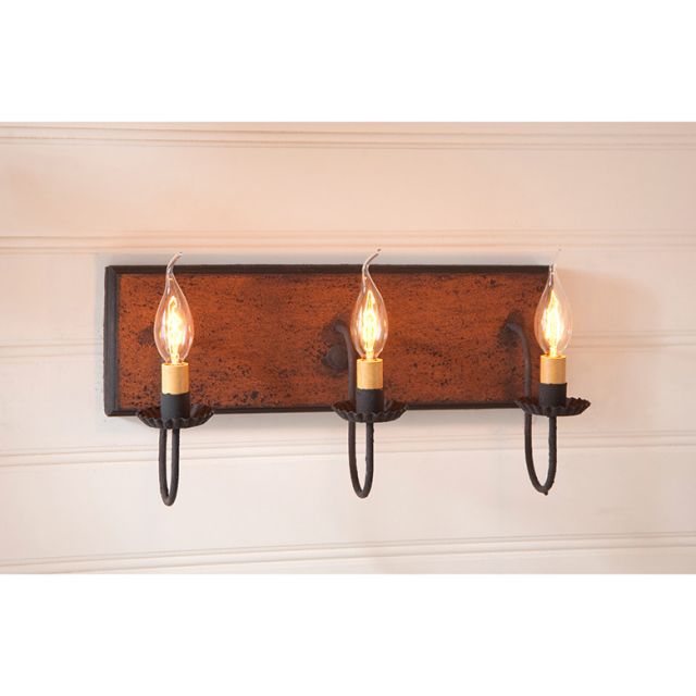 3-Light Vanity Light in Hartford Pumpkin