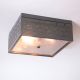 Square Ceiling Light with Chisel in Country Tin