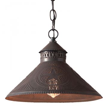 Stockbridge Shade Light with Star in Kettle Black