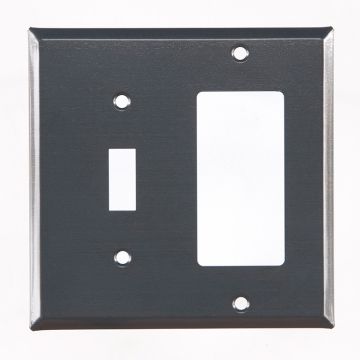 Switch and Rocker Unpierced Cover in Country Tin