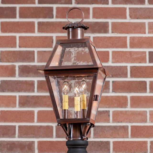 Copper post lantern deals