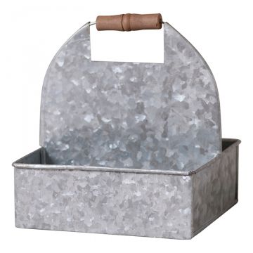 Traditional Carry-all in Galvanized Tin