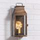 Valley Forge Outdoor Wall Light in Solid Weathered Brass - 1 Light